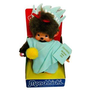 Monchhichi Vintage 1977 Plush 8" Monkey Statue of Liberty Japan